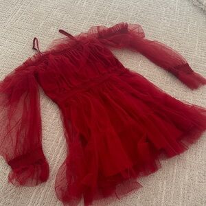 Tulle Off-Shoulder Dress like new